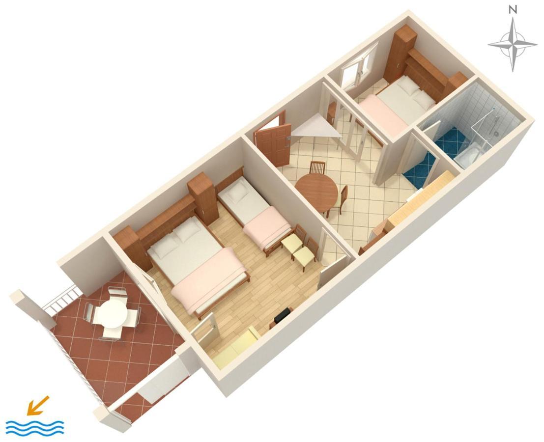 Apartments By The Sea Podgora, Makarska - 2615 Kültér fotó
